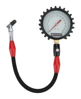 Allstar Performance Tire Gauges ALL44046 Press Gauge, 4 in. Diameter Face, 0-15 psi, Glow In The Dark, 14 in. Hose, Each thumbnail 2