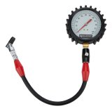 Allstar Performance Tire Gauges ALL44048 Pressure and Inflators, Analog, 0-60 psi Range, 4 in. Gauge, Black/Luminescent Green Face, 14.0 in. Hose, with Bleed Valve, Each thumbnail 2