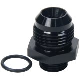 Allstar Performance AN Flare Adapter Fittings ALL49852 and Adapters, Fittings, Straight, Aluminum, Black, -12 Male AN, -8 Male Straight Cut O-ring, Each thumbnail 2