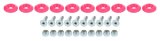 Allstar Performance Body Fasteners ALL18686 Hardware, Countersunk Bolt Kit Pink 10pk thumbnail 1