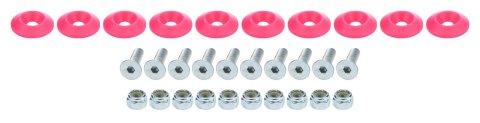 Allstar Performance Body Fasteners ALL18686 Hardware, Countersunk Bolt Kit Pink 10pk