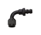 Allstar Performance Hose Ends ALL49452 End Pushlock Black Aluminum 90 Deg Elbow -6 thumbnail 1