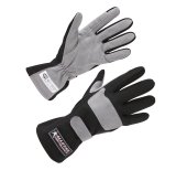 Allstar Performance SFI 3.3/1 Driving Gloves ALL911014 Gloves, Single Layer, Aramid, 3.3/1, Black/Gray, Large. Pair thumbnail 2