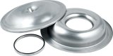 Allstar Performance Aluminum Air Cleaners ALL26095 Cleaner, Round, Aluminum, Natural, 14 in. Diameter, Offset Base, 1 1/2 in. Drop, 5 1/8 in. Dia. Base, Each thumbnail 2