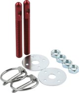 Allstar Performance Hood Pin Kits ALL18481 Pins, Torsion Pin-Style, 3.500 in. Long, 3/8 in. Diameter, Aluminum, Red Anodized, Kit thumbnail 1