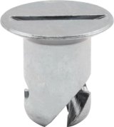 Allstar Performance Flush Head Button Fasteners ALL19260 Quick Fasteners, Fastener Head, Aluminum, Slotted, 0.400 in., Set of 10 thumbnail 1