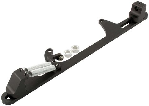 Allstar Performance Adjustable Throttle Brackets with Return Springs ALL54235 Bracket Springs, Adjustable, Base Mounting, Aluminum, Black, for 4500/4500HP, Morse, Kit