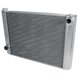 Allstar Performance Aluminum Radiators ALL30024 Radiator, Aluminum, Natural, 28 in. Wide, 19 in. High, Ford, Mopar, Each thumbnail 1