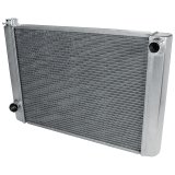 Allstar Performance Aluminum Radiators ALL30024 Radiator, Aluminum, Natural, 28 in. Wide, 19 in. High, Ford, Mopar, Each thumbnail 2