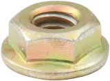 Allstar Performance Spin Lock Nuts ALL18556 Nuts, 1/4-20 in. Thread, 7/16 in. Wrench, Steel, Gold, Set of 10 thumbnail 1