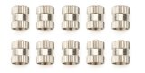 Allstar Performance Valve Stem Caps ALL99151 Caps, Standard Type, Flat, Stainless Steel, Natural, Set of 10 thumbnail 2