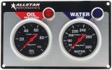 Allstar Performance Gauge Panel Kits ALL80110 2-Gauge Panel, AutoMeter Sport-Comp, Oil Press, Water Temp, Each thumbnail 1