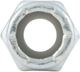 Allstar Performance Nylon Locking Hex Nuts ALL16010-10 Nuts, Hex, Steel, Zinc Plated, Insert, 1/4-20 in. Coarse Thread, Set of 10 thumbnail 1