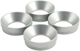 Allstar Performance Carburetor Restrictor Plate Inserts ALL26186 Inserts, 1.250 in. I.D., 0.500 in. Height, Fits Holley 4150 and 4160 Series Carburetors, Aluminum, Natural, Set of 4 thumbnail 1