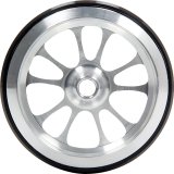 Allstar Performance Wheelie Bar Wheels ALL60514 Wheel, Replacement Part, 10-spoke Design, 4 in. Diameter, No Bearing, 1.625 in. Wide Mount, Each thumbnail 2