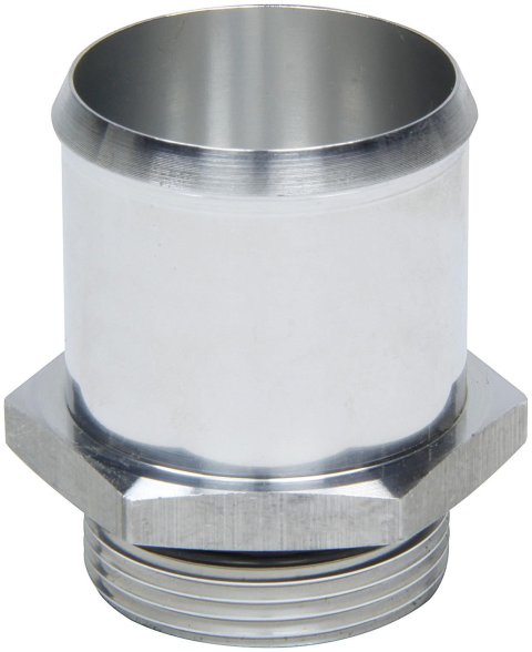 Allstar Performance Radiator Inlet Nipple to Straight Cut Fittings ALL30041 Fitting, Adapter, Hose Barb, Straight, Aluminum, Natural, -20 AN, 1 3/4 in. Hose Barb, Each