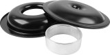 Allstar Performance Aluminum Air Cleaners ALL25907 Cleaner, 14 in. Diameter, Round, Aluminum, Black, 1.5 in. Dropped Base, 2 in. Spacer, Each thumbnail 1