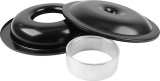 Allstar Performance Aluminum Air Cleaners ALL25907 Cleaner, 14 in. Diameter, Round, Aluminum, Black, 1.5 in. Dropped Base, 2 in. Spacer, Each thumbnail 2