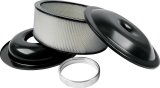 Allstar Performance Aluminum Air Cleaners ALL25917 Cleaner, 14 in. Diameter, Round, Aluminum, Black, 1.5 in. Dropped Base, 1 in. Spacer, 5 in. Filter Height, Each thumbnail 1
