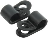 Allstar Performance Nylon Line Clamps ALL18311-50 Hose Mounting Clamps, Nylon, One 1/4 in. Diameter Hole, Set of 50 thumbnail 1