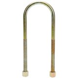 Allstar Performance U-Bolt Kits ALL68344 U-Bolt, Round Style, Steel, Natural, 0.500 in. Diameter, 3.000 in. Width, 10.000 in. Length, Each thumbnail 1