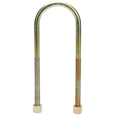 Allstar Performance U-Bolt Kits ALL68344 U-Bolt, Round Style, Steel, Natural, 0.500 in. Diameter, 3.000 in. Width, 10.000 in. Length, Each