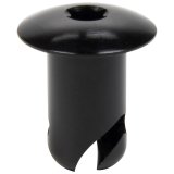 Allstar Performance Oval Head Button Fasteners ALL19179 Fasteners, Oversized Allen Head, 7/16 in x .500 in, Aluminum, Black, Set of 50 thumbnail 1