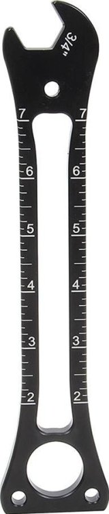 Allstar Performance Wheelie Bar Wheel Wrenches ALL11195 Wrench, Adjusting, 3/4 in. Size, Open End, 9 in. Length, Aluminum, Blue Anodized, Each thumbnail 1