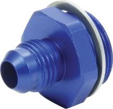 Allstar Performance Aluminum Carburetor Fittings ALL50894 Inlet Fitting, Aluminum, Blue Anodized, 7/8-20 in. Male Threads, -6 AN Male Threads, Holley, Each thumbnail 2