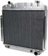 Allstar Performance Chevy Aluminum Radiators ALL30007 Radiators, Downflow, Aluminum, Natural, Center Upper Inlet, Chevy, 3.8L, 3.9L, Each thumbnail 1