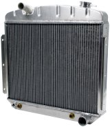 Allstar Performance Chevy Aluminum Radiators ALL30007 Radiators, Downflow, Aluminum, Natural, Center Upper Inlet, Chevy, 3.8L, 3.9L, Each thumbnail 2