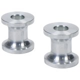 Allstar Performance Hourglass Spacers ALL18824 Spacers, Spacers, Aluminum, Natural, 3/8 in. I.D. X 1 in. O.D. X 1 in., Pair thumbnail 2