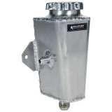 Allstar Performance Power Steering Reservoirs ALL36137 Reservoirs, Firewall Mount, Right Hand Inlet, Aluminum, Natural Finish, -10 AN Supply, -6 AN Return, 8.0 in. Tall, with Cap, Each thumbnail 1