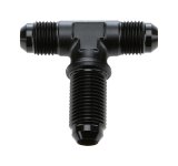 Allstar Performance Bulkhead Fittings ALL49632 Fitting, Bulkhead, Aluminum, Black Anodized, Tee, -6 AN, Male Threads, Each thumbnail 2