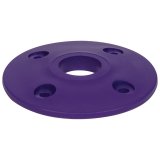 Allstar Performance Replacement Hood Pin Scuff Plates ALL18437 Components, Plates, 0.50 in. Diameter, Purple Plastic Have Recessed Mounting Holes, Set of 4 thumbnail 1