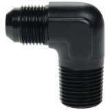 Allstar Performance AN to NPT Adapter Fittings ALL49579 Fitting, Adapter, NPT, 90 Degree, Aluminum, Black Anodized, -10 AN, Male 3/4 in. NPT, Each thumbnail 2