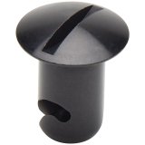 Allstar Performance Oval Head Button Fasteners ALL19229 Quick Fasteners, Fasteners, Slotted Head, Steel, Black, 0.44 in. Shank Diameter, 0.50 in. Shank Length, Set of 50 thumbnail 2