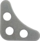 Allstar Performance Gussets ALL22196 Gusset, Mild Steel, Natural, Triangular, 0.125 in. Thick, 1.875 in. Length, Three Hole, Set of 10 thumbnail 1