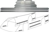 Allstar Performance Body Brace Kits ALL23105 Braces, Aluminum, Kit thumbnail 1