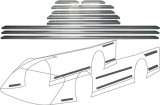 Allstar Performance Body Brace Kits ALL23105 Braces, Aluminum, Kit thumbnail 2
