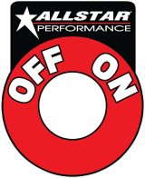 Allstar Performance Battery Disconnect Switch Decals ALL99045 Decal, Disconnect, On-Off Logo, Red/White/Black, Each thumbnail 2