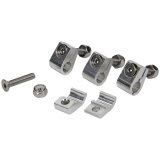 Allstar Performance Universal Line Clamps ALL18322 Hose Mounting Clamps, Aluminum, Natural, 5/16 in. Diameter Hole, Set of 4 thumbnail 1