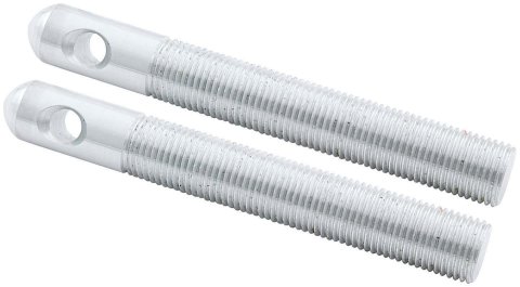 Allstar Performance Replacement Hood Pins ALL18507 Pins, Aluminum, Silver Anodized, 1/2 in. Diameter, Pair