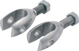 Allstar Performance Transmission Linkage Arm Clevises ALL54128 Clevises, Aluminum, For Bert Transmission, Pair thumbnail 1