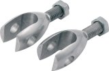 Allstar Performance Transmission Linkage Arm Clevises ALL54128 Clevises, Aluminum, For Bert Transmission, Pair thumbnail 2