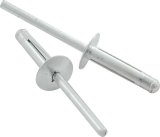 Allstar Performance Tri-Fold Rivets ALL18183 Rivets, Blind Rivets, 3/16 in. Rivet, 1/2 in. Head, Aluminum, Silver, Set of 250 thumbnail 2