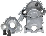 Allstar Performance Pontiac V8 Timing Covers ALL90019 Cover, One-Piece, Aluminum, Water Pump Backing Plate, Two Coolant Inserts, V8, Each thumbnail 1