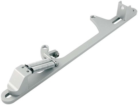 Allstar Performance Adjustable Throttle Brackets with Return Springs ALL54230 Bracket Springs, Adjustable, Base Mounting, Aluminum, Silver, for 4500/4500HP, Lokar, Kit