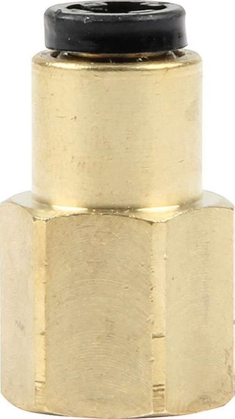 Allstar Performance Brake Fittings ALL48021 Hose End, Brass, Straight, Female, 1/8 in. NPT, to 3/16 in. Nylon Line, Each