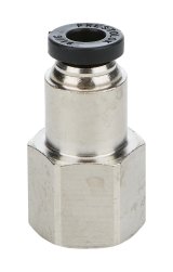 Allstar Performance Brake Fittings ALL48021 Hose End, Brass, Straight, Female, 1/8 in. NPT, to 3/16 in. Nylon Line, Each thumbnail 2